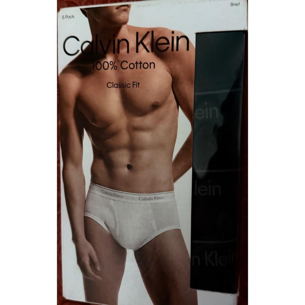 Calvin Klein 100% Cotton Classic Fit 5 Pack Black Size XXL Sealed Box